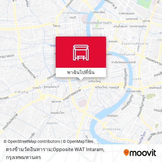 ตรงข้ามวัดอินทาราม;Opposite WAT Intaram แผนที่