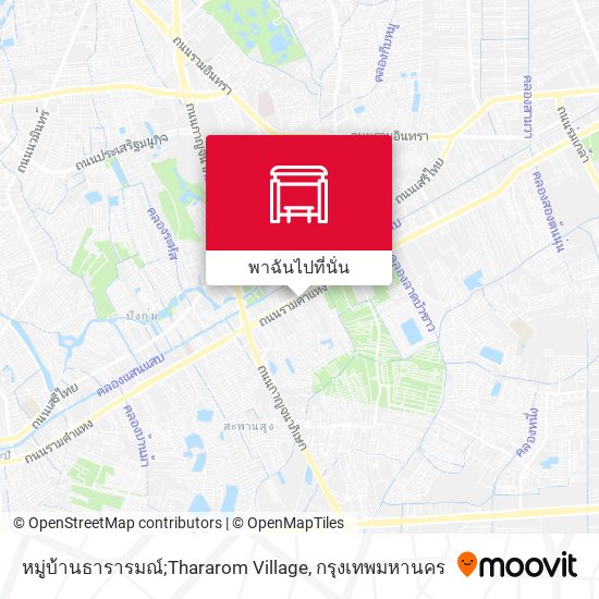 หมู่บ้านธารารมณ์;Thararom Village แผนที่