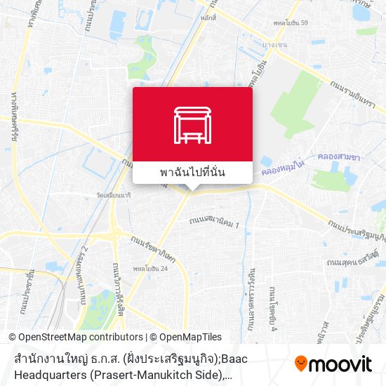 สำนักงานใหญ่ ธ.ก.ส. (ฝั่งประเสริฐมนูกิจ);Baac Headquarters (Prasert-Manukitch Side) แผนที่