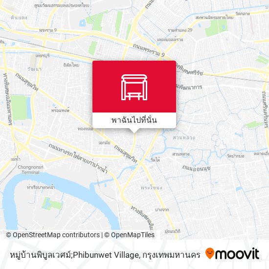 หมู่บ้านพิบูลเวศม์;Phibunwet Village แผนที่
