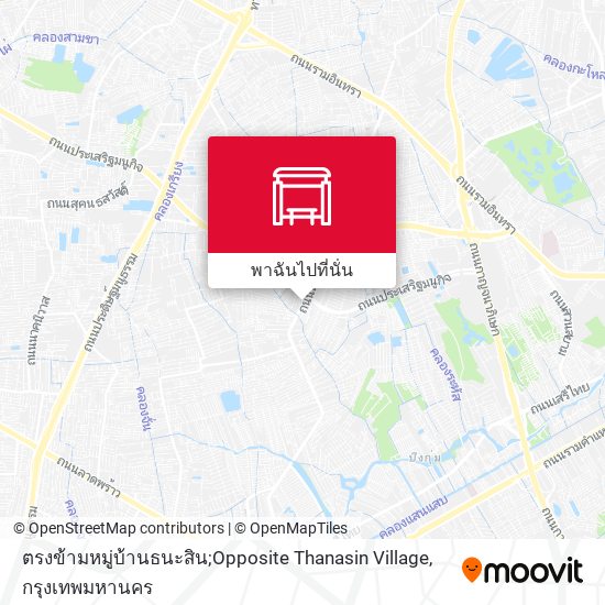 ตรงข้ามหมู่บ้านธนะสิน;Opposite Thanasin Village แผนที่