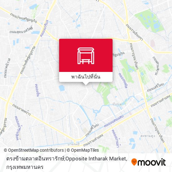 ตรงข้ามตลาดอินทรารักษ์;Opposite Intharak Market แผนที่