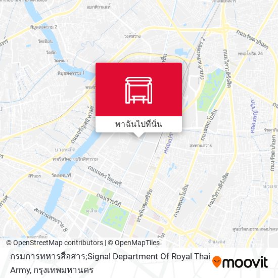 กรมการทหารสื่อสาร;Signal Department Of Royal Thai Army แผนที่