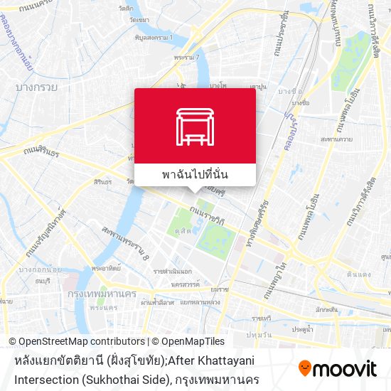 หลังแยกขัตติยานี (ฝั่งสุโขทัย);After Khattayani Intersection (Sukhothai Side) แผนที่