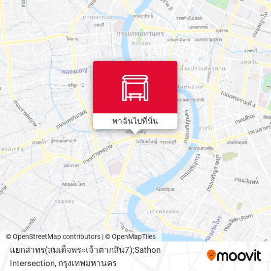 แยกสาทร(สมเด็จพระเจ้าตากสิน7);Sathon Intersection แผนที่