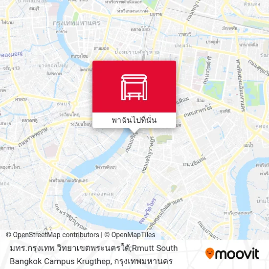 Map Rmutt มทร.กรุงเทพ วิทยาเขตพระนครใต้;Rmutt South Bangkok Campus Krugthep หยุด ...