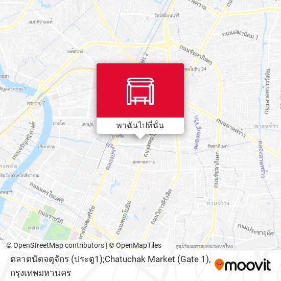 ตลาดนัดจตุจักร (ประตู1);Chatuchak Market (Gate 1) แผนที่