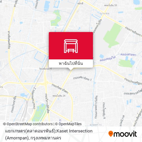 แยกเกษตร(ตลาดอมรพันธ์);Kaset Intersection (Amornpan) แผนที่