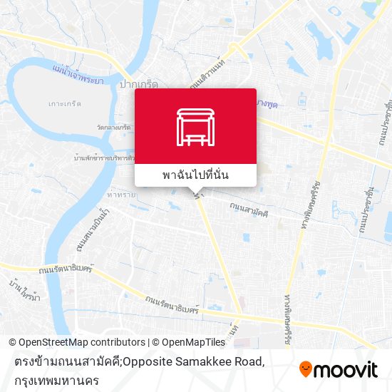 ตรงข้ามถนนสามัคคี;Opposite Samakkee Road แผนที่