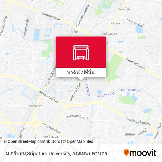 ม.ศรีปทุม;Sripatum University แผนที่