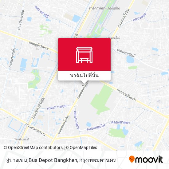 อู่บางเขน;Bus Depot Bangkhen แผนที่