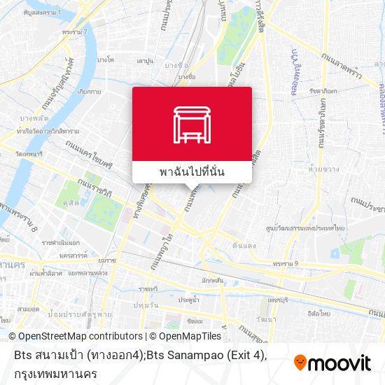 Bts สนามเป้า (ทางออก4);Bts Sanampao (Exit 4) แผนที่