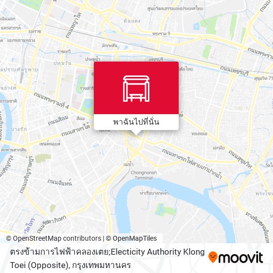 ตรงข้ามการไฟฟ้าคลองเตย;Electicity Authority Klong Toei (Opposite) แผนที่