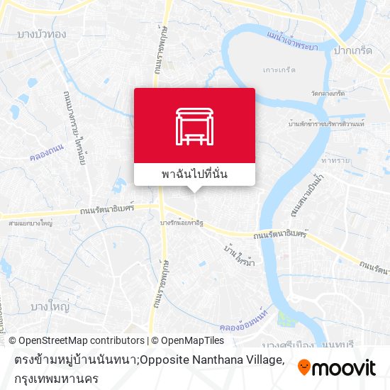 ตรงข้ามหมู่บ้านนันทนา;Opposite Nanthana Village แผนที่