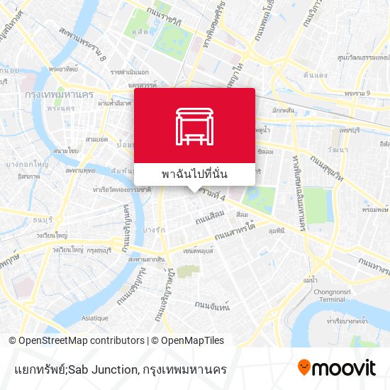 แยกทรัพย์;Sab Junction แผนที่