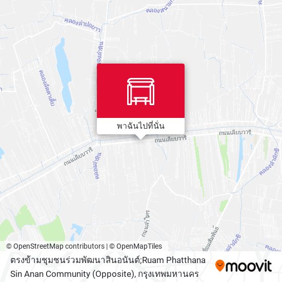 ตรงข้ามชุมชนร่วมพัฒนาสินอนันต์;Ruam Phatthana Sin Anan Community (Opposite) แผนที่