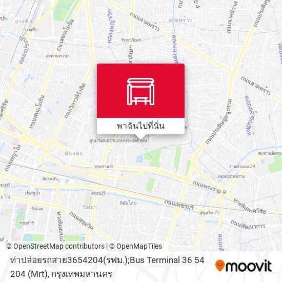 ท่าปล่อยรถสาย3654204(รฟม.);Bus Terminal 36 54 204 (Mrt) แผนที่