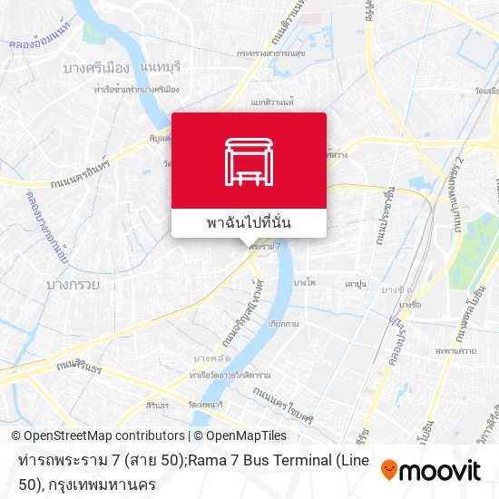 ท่ารถพระราม 7 (สาย 50);Rama 7 Bus Terminal (Line 50) แผนที่