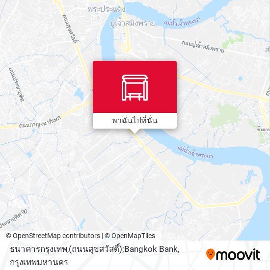 ธนาคารกรุงเทพ,(ถนนสุขสวัสดิ์);Bangkok Bank แผนที่