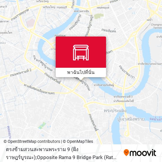 ตรงข้ามสวนสะพานพระราม 9 (ฝั่งราษฎร์บูรณะ);Opposite Rama 9 Bridge Park (Rat Burana Side) แผนที่