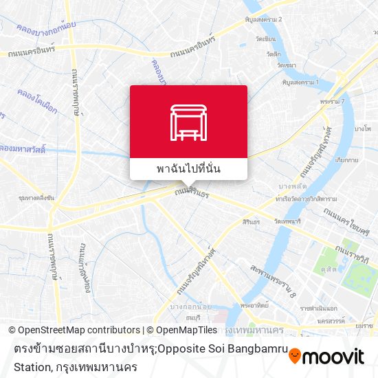 ตรงข้ามซอยสถานีบางบำหรุ;Opposite Soi Bangbamru Station แผนที่