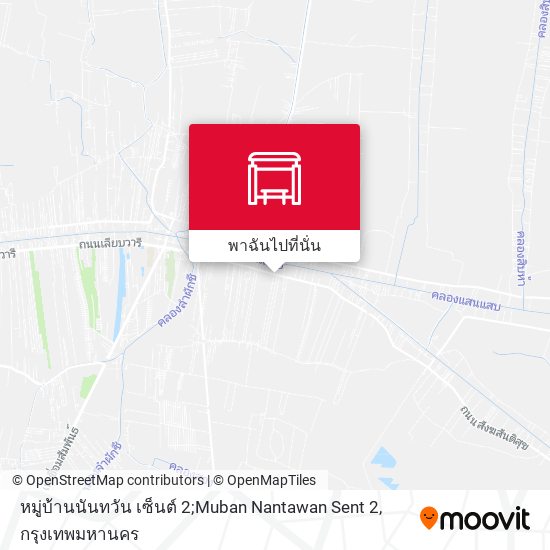 หมู่บ้านนันทวัน เซ็นต์ 2;Muban Nantawan Sent 2 แผนที่