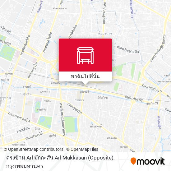 ตรงข้าม Arl มักกะสัน;Arl Makkasan (Opposite) แผนที่