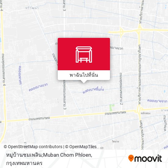 หมู่บ้านชมเพลิน;Muban Chom Phloen แผนที่