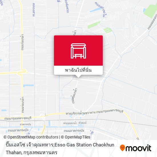 ปั๊มเอสโซ่ เจ้าคุณทหาร;Esso Gas Station Chaokhun Thahan แผนที่