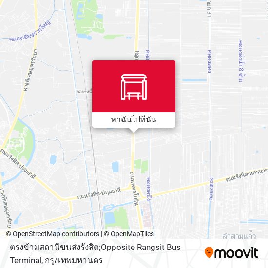 ตรงข้ามสถานีขนส่งรังสิต;Opposite Rangsit Bus Terminal แผนที่