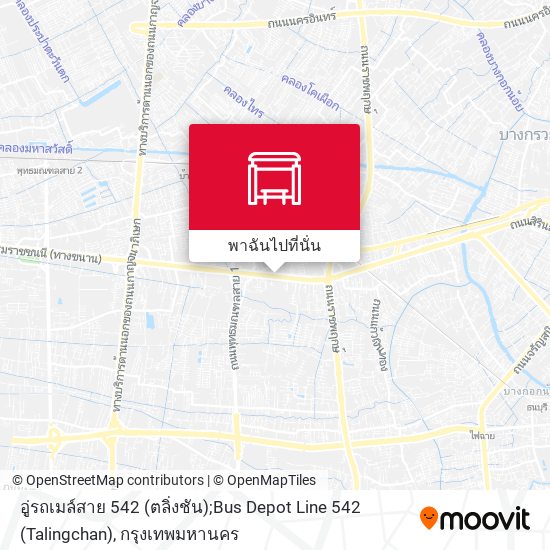 อู่รถเมล์สาย 542 (ตลิ่งชัน);Bus Depot Line 542 (Talingchan) แผนที่