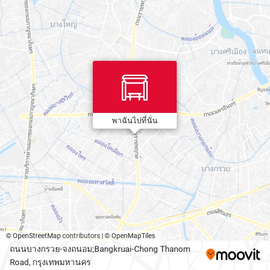 ถนนบางกรวย-จงถนอม;Bangkruai-Chong Thanom Road แผนที่