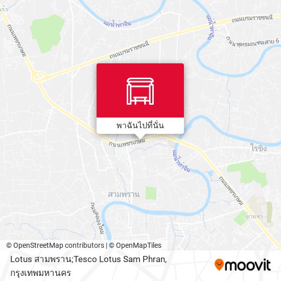 Lotus สามพราน;Tesco Lotus Sam Phran แผนที่