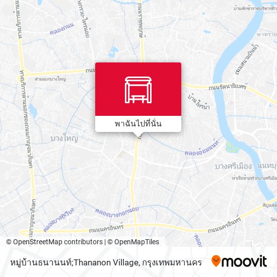 หมู่บ้านธนานนท์;Thananon Village แผนที่