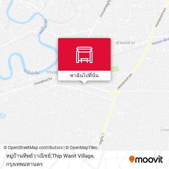 หมู่บ้านทิพย์วาณิชย์;Thip Wanit Village แผนที่