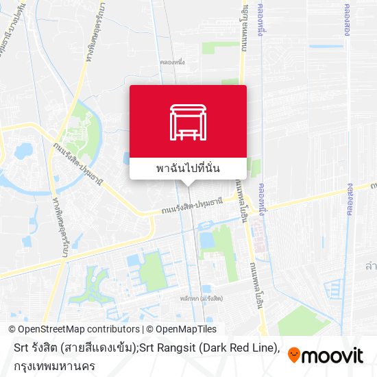 Srt รังสิต (สายสีแดงเข้ม);Srt Rangsit (Dark Red Line) แผนที่