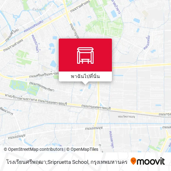 โรงเรียนศรีพฤฒา;Sripruetta School แผนที่