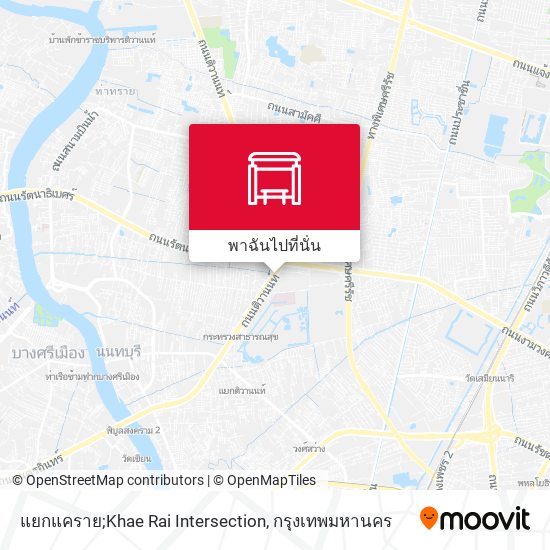 แยกแคราย;Khae Rai Intersection แผนที่