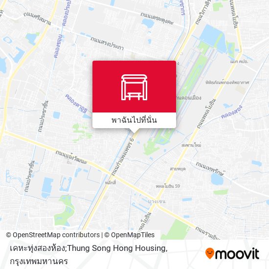 เคหะทุ่งสองห้อง;Thung Song Hong Housing แผนที่