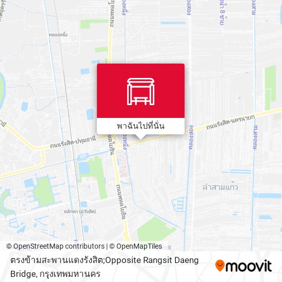 ตรงข้ามสะพานแดงรังสิต;Opposite Rangsit Daeng Bridge แผนที่