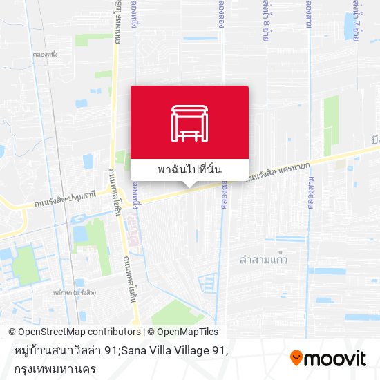 หมู่บ้านสนาวิลล่า 91;Sana Villa Village 91 แผนที่