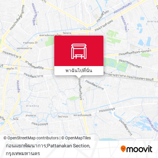 ก่อนแยกพัฒนาการ;Pattanakan Section แผนที่