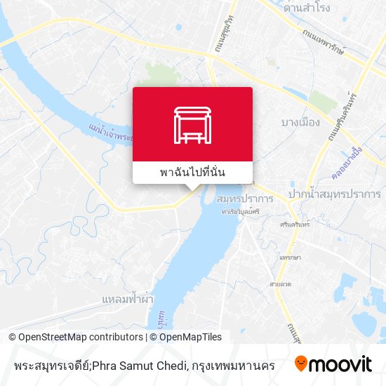 พระสมุทรเจดีย์;Phra Samut Chedi แผนที่