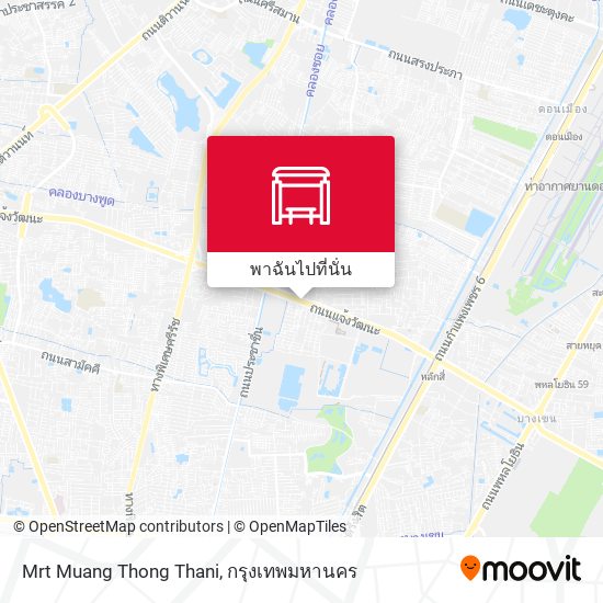 Mrt Muang Thong Thani แผนที่