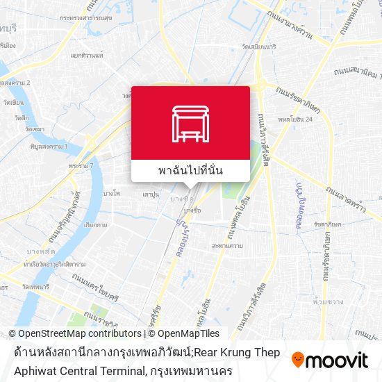 ด้านหลังสถานีกลางกรุงเทพอภิวัฒน์;Rear Krung Thep Aphiwat Central Terminal แผนที่