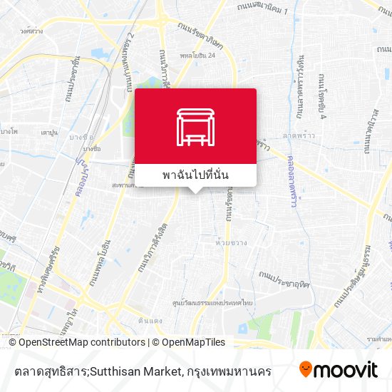 ตลาดสุทธิสาร;Sutthisan Market แผนที่