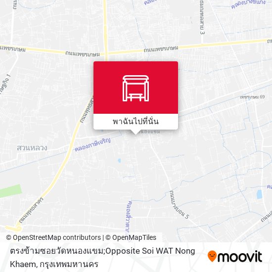 ตรงข้ามซอยวัดหนองแขม;Opposite Soi WAT Nong Khaem แผนที่