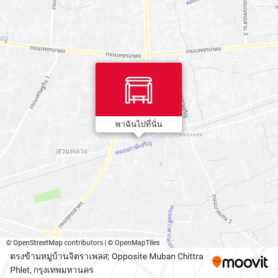 ตรงข้ามหมู่บ้านจิตราเพลส; Opposite Muban Chittra Phlet แผนที่