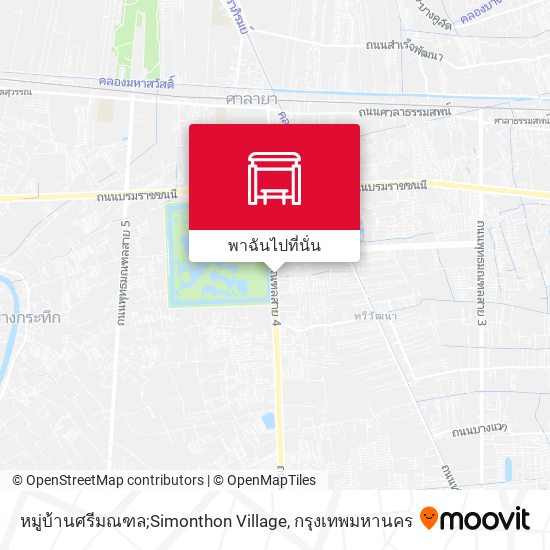 หมู่บ้านศรีมณฑล;Simonthon Village แผนที่