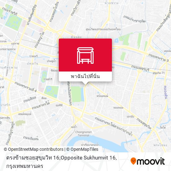 ตรงข้ามซอยสุขุมวิท 16;Opposite Sukhumvit 16 แผนที่